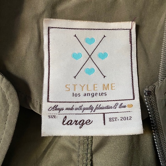 Military green bomber jacket - Picture 3 of 3